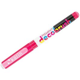 Karin Pigment DecoBrush Acrylic Marker - Brush Tip - Poppy (199U)