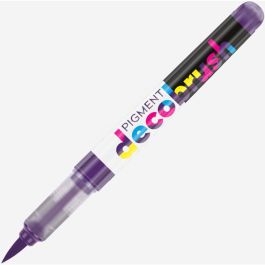 Karin Pigment DecoBrush Acrylic Marker - Brush Tip - Plum (2587U)