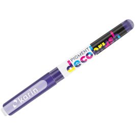 Karin Pigment DecoBrush Acrylic Marker - Brush Tip - Aubergine (267U)