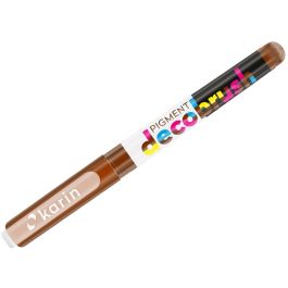 Karin Pigment DecoBrush Acrylic Marker - Brush Tip - Henna (471U)