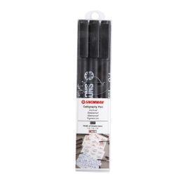 Snowman Calligraphy Pens - Black - 1.0 - Pack of 3