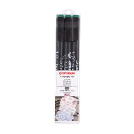 Snowman Calligraphy Pens - Green - 1.0 - Pack of 3