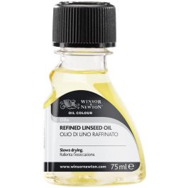 Winsor & Newton Refined Linseed Oil Bottle - 75 ML