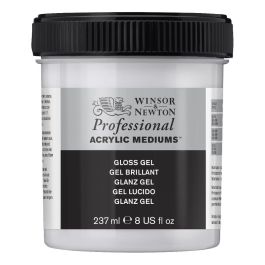 Winsor & Newton Professional Acrylic Medium - Gloss Gel - Jar of 237 ML