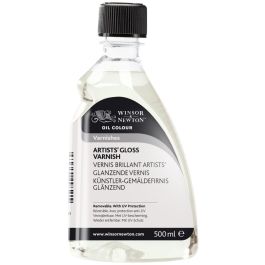 Winsor & Newton Artists' Gloss Varnish Bottle - 500 ML