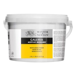 Winsor & Newton Galeria Acrylic Medium - White Gesso Primer - Bucket of 2.5 Litre