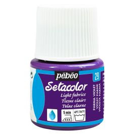 Pebeo Setacolor Light Fabrics Paint - 45 ml bottle - Parma Violet (29)