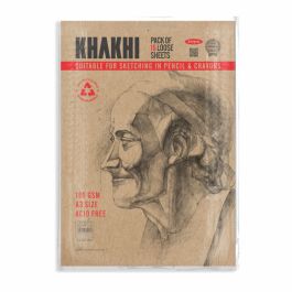 Anupam Khakhi Kraft Sketching Paper 180 GSM Rough Texture