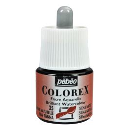 Pebeo Colorex Watercolour Inks - Bottle of 45 ML - Raw Sienna (035)