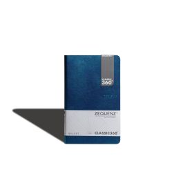 Zequenz Classic 360 - Galaxy Collection - Hard-Bound Soft Blue Cover - Blank A5 (14.5 x 21 cm) - White Premium Paper - 70 GSM - Notebook of 128 Sheets