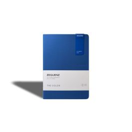 Zequenz Classic 360 - The Color Collection - Flexible Roll-Up Journal Royal Blue Cover - Blank A5 (14.5 x 21 cm) - Cream Coloured Paper - 80 GSM - Notebook of 100 Sheets