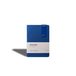 Zequenz Classic 360 - The Color Collection - Flexible Roll-Up Journal Royal Blue Cover - Squared A6 (9 x 14 cm) - Cream Coloured Paper - 80 GSM - Notebook of 100 Sheets