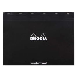 Rhodia - Basics Black No. 38 - Stapled - Dot Grid Pad - A3+ (420 mm x 318 mm or 16.53