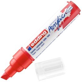 Edding 5000 Acrylic Paint Marker - Traffic Red (902) Broad - Chisel Nib (5 - 10 MM)