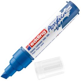 Edding 5000 Acrylic Paint Marker - Gentian Blue (903) Broad - Chisel Nib (5 - 10 MM)