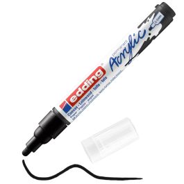 Edding 5100 Acrylic Paint Marker - Black (901) Medium Round Tip (2 - 3 MM)