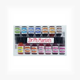 Dr. Ph. Martin's Radiant CONCENTRATED Water Color Paint - 14X15 ml Bottles - Set D