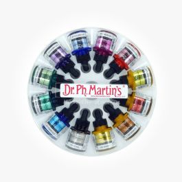 Dr. Ph. Martin's Iridescent Calligraphy Colors - 12 x 30 ml Bottles - Set 2