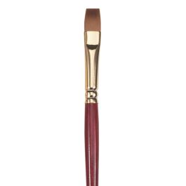 Princeton Series 4050 Heritage Synthetic Sable Brush - Flat Shader - Short Handle - Size: 4