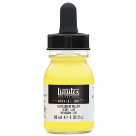 Liquitex Professional Acrylic Ink - Fluorescent Yellow (981) - Bottle of 30 ML