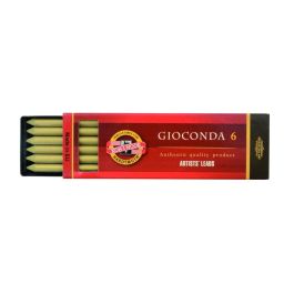 Koh-I-Noor Gioconda Artists' Metallic Coloured Lead - Gold - Pack of 6