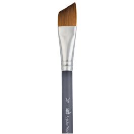 Princeton Series 4850 Aqua Elite Synthetic Kolinsky Sable Brush - Angle Wash - Short Handle - Size: 3/4