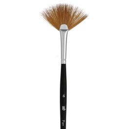 Princeton Series 4850 Aqua Elite Synthetic Kolinsky Sable Brush - Fan - Short Handle - Size: 4