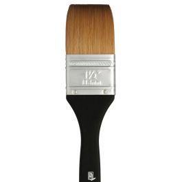 Princeton Series 4850 Aqua Elite Synthetic Kolinsky Sable Brush - Flat Wash - Short Handle - Size: 1 1/2