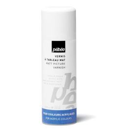 Pebeo Extra Fine Artist Acrylics Auxiliaries - Solvent Based Matt Varnish for Acrylic Colours - 200 ml spray