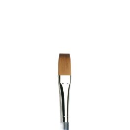 Winsor & Newton Cotman Watercolour Synthetic Hair Brush - Series 777 - One Stroke/ Flat - Clear Short Handle - Size - 1/2