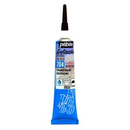 Pebeo Setacolor 3D Brod'Perle Fabric Paint - 20 ml tube - Transparent Iridescent (204)