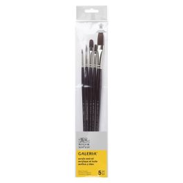 Winsor & Newton Galeria Synthetic Hair Brush - Assorted Set - Long Handle - Pack of 3 - SET 4