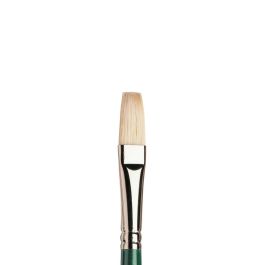 Winsor & Newton Winton Hog Bristle Brush - Flat - Long Handle - Size - 8