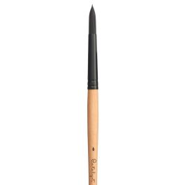 Princeton Series 6400 Catalyst Polytip Synthetic Bristle Brush - Round - Long Handle - Size: 2