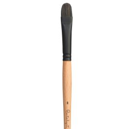 Princeton Series 6400 Catalyst Polytip Synthetic Bristle Brush - Short Filbert - Long Handle - Size: 8