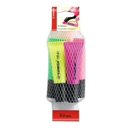 Stabilo Neon - Highlighters - Pack of 4 Assorted Markers