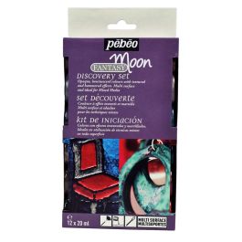 Pebeo Fantasy Moon Mixed Media Paint - 12 x 20 ML - Discovery Set