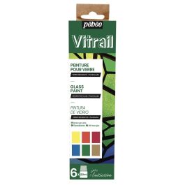 Pebeo Vitrail Glass Paint - 6 x 20 ML - Initiation Set