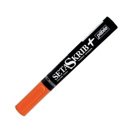 Pebeo SetaSkrib+ Light Fabrics Marker - Orange (02) - Brush Tip (1 mm)