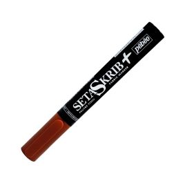 Pebeo SetaSkrib+ Light Fabrics Marker - Brown (10) - Brush Tip (1 mm)