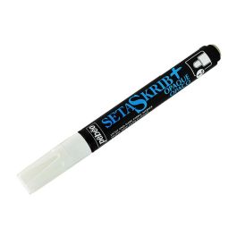 Pebeo SetaSkrib+ Opaque Marker - White (21) - Broad Tip (4 mm)