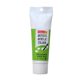 Camel Artists' Acrylic Colour - Cadmium Green Pale Hue (036) - Tube of 40 ML