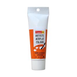 Camel Artists' Acrylic Colour - Cadmium Orange (039) - Tube of 40 ML