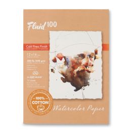 Speedball Fluid 100 Watercolour Paper - Cold Press 640 GSM - 30.48 cm x 40.64 cm or 12