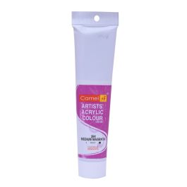 Camel Artists' Acrylic Colour - Medium Magenta (284) - Tube of 120 ML