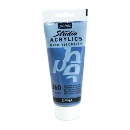 Pebeo High Viscosity Studio Acrylics - Iridescent Blue-Black (360) - Tube of 100 ML