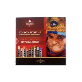 Koh-I-Noor Toison D'Or Artist's Quality Soft Pastel - Set of 48 - Portrait Colour