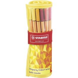 Stabilo Point 88 - Fineliner Pens - Rollerset of 25 Assorted Colours