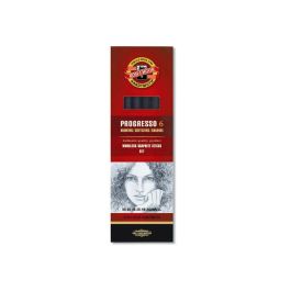 Koh-I-Noor Progresso Professional Woodless Graphite Pencil - HB, 2B, 4B, 6B, 8B & 4B Aquarelle - Set of 6