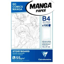 Clairefontaine - Fine Art Manga Storyboard - Glued - Sketch Pad - B4 (275 mm x 374 mm or 14.1